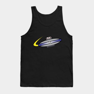 50's Flying Saucer Retro Style Tank Top